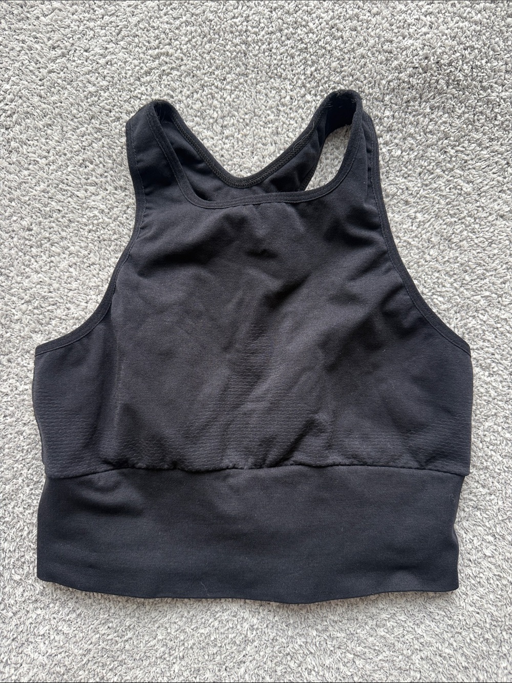Free People Black High-Neck Sports Bra